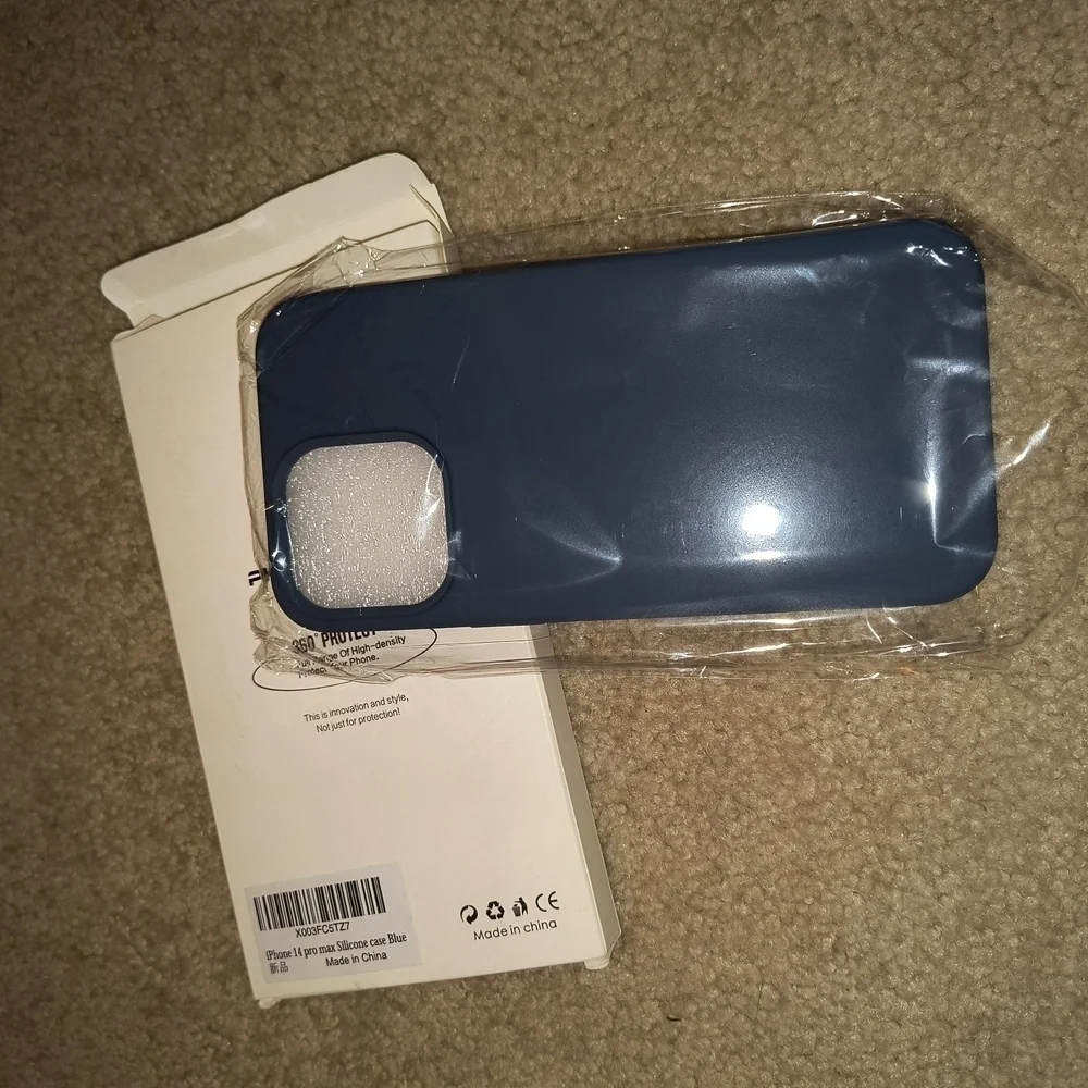 Fashion Blue Smartphone Case iPhone 14 pro Max silicone blue